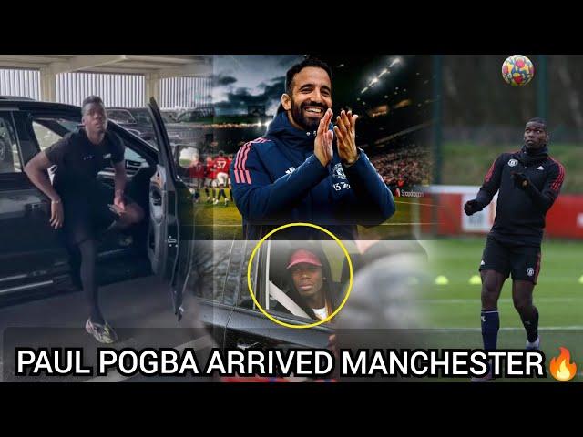 Breaking Ruben Amorim welcomes Paul Pogba at Man United training ground today ahead of potential ..