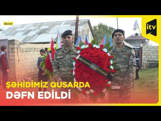 Şəhid Vüsal Orucov dəfn edilib
