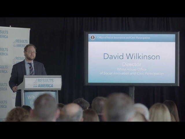 2016 Federal Invest In What Works Index Event: Remarks (David Wilkinson)