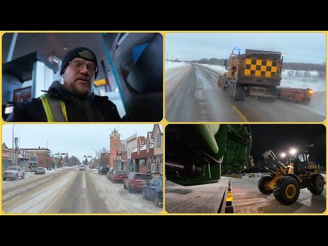 Kalt, glatt, verschneit - Truck fahren in Kanada im Winter - #653