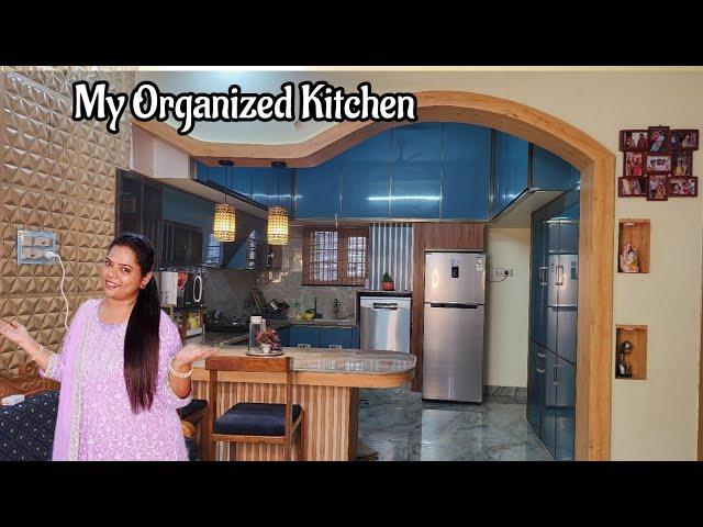 Kitchen Tour in Tamil | கிச்சன கொஞ்சம் மாத்தி இருக்கேன் | Kitchen Organization ideas in Tamil