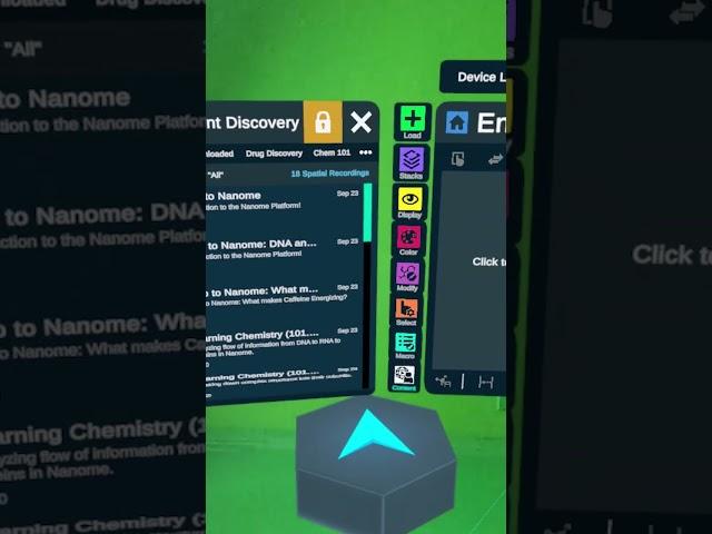 In Nanome we can view scientific chemical representations in Mixed Reality #shorts