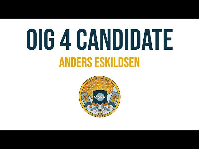 earWAX Episode #10: OIG 4 Candidate Anders Eskildsen