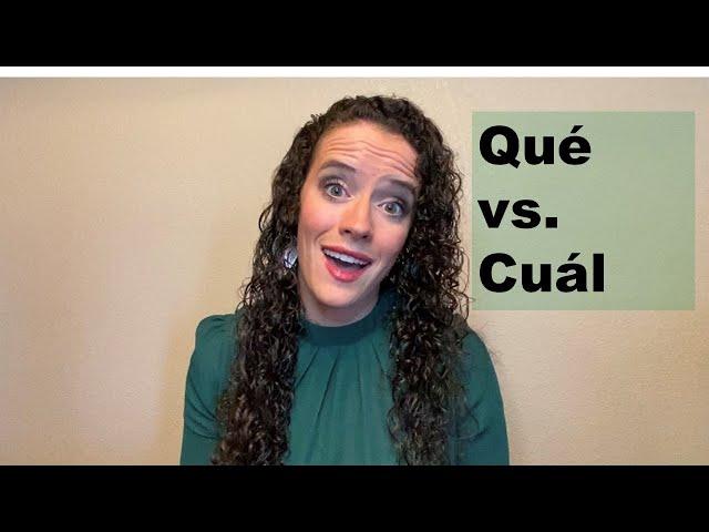 Master Spanish: Que vs. Cual