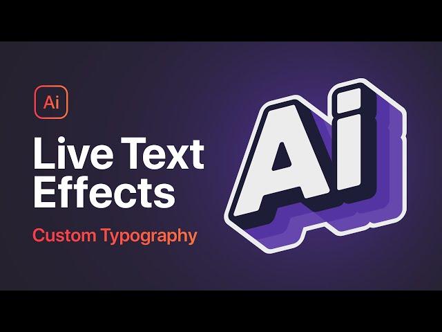 This is HOW to Design Live Text Effects in Illustrator