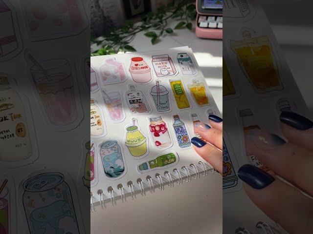 Organizing my stickers asmr