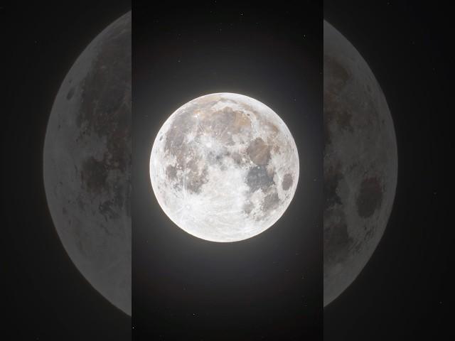 The Full Harvest Moon  from an 8” refractor telescope #harvestmoon #fullmoon #telescope #moon