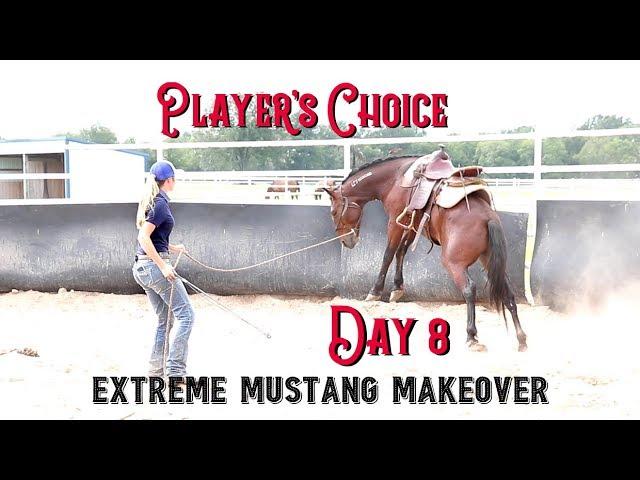 FIRST TIME SADDLING! | Extreme Mustang Makeover | Day 8