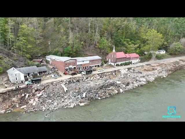 Green Mountain, NC Drone Aerial After Historic Hurricane Helene Flood | October15th 2024