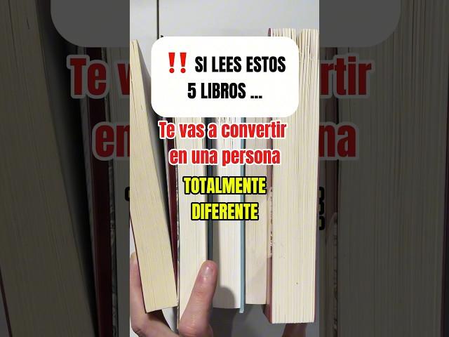  5 LIBROS PARA TRANSFORMAR TU VIDA #desarrollopersonal   #librosautoayuda  #librosrecomendados