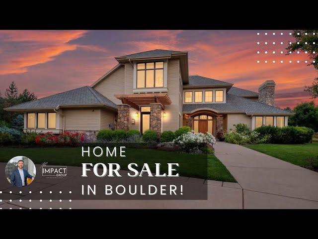 Custom-built Home for Sale in Boulder, Colorado!