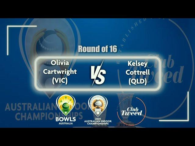 2024 Australian Indoor Championships - Round of 16 - Cartwright v Cottrell