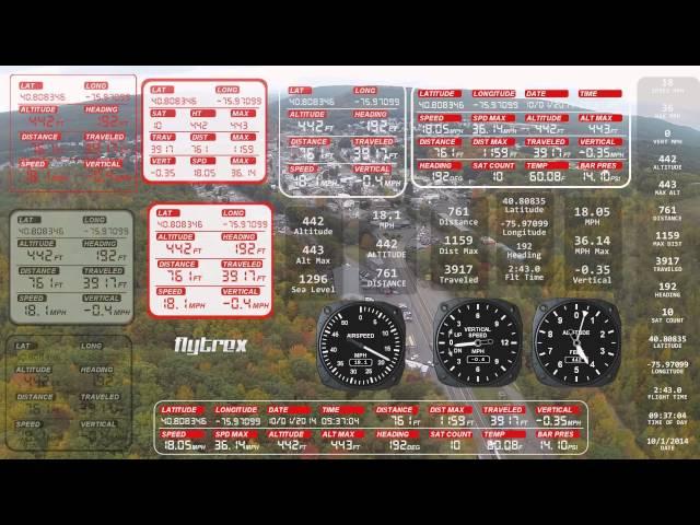 Montage of my Dashware Gauges for Flytrex