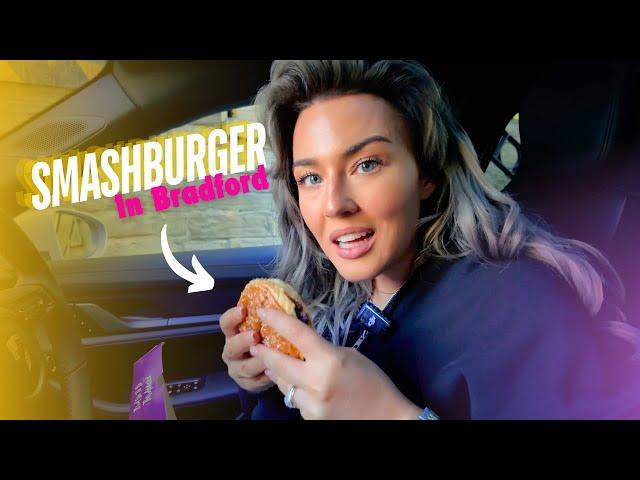 REVIEWING A SMASH BURGER IN BRADFORD - In A Porsche Taycan! - Car Khana Ep 1