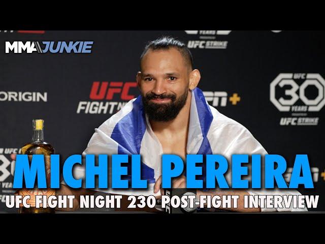 Michel Pereira Explains Carrying Israel Flag After 66-Second TKO Win | UFC Fight Night 230