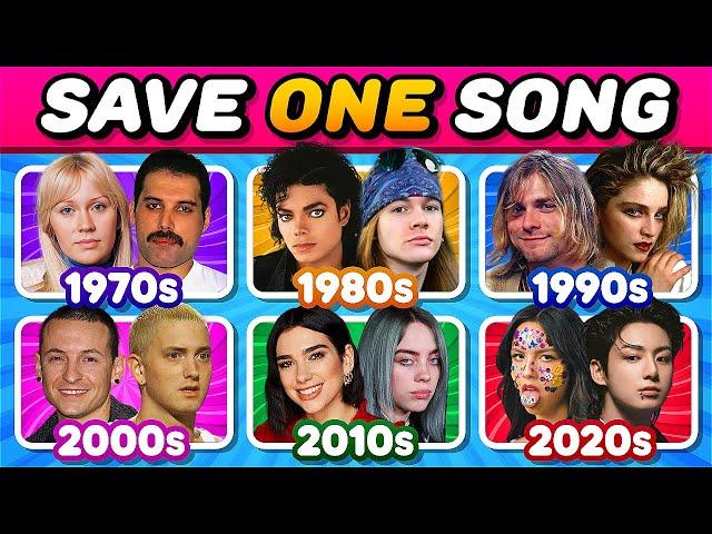 1970s vs 1980s vs 1990s vs 2000s vs 2010s vs 2020sEpic 6-Decades Battle | Save One Song