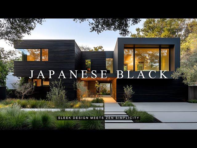 Minimalist Modern Japanese Black House: Sleek Design Meets Zen Simplicity