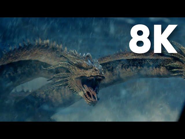 Godzilla vs. King Ghidorah Antarctica Fight | Godzilla: King of the Monsters (2019) [8K Upscale]