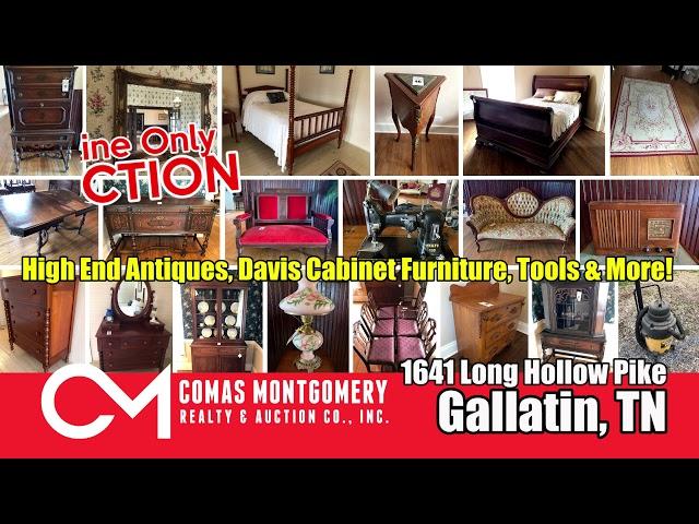 Online Estate Auction ends 1/18/2020 - High End Antiques, Davis Cabinet Furniture and More For Sale