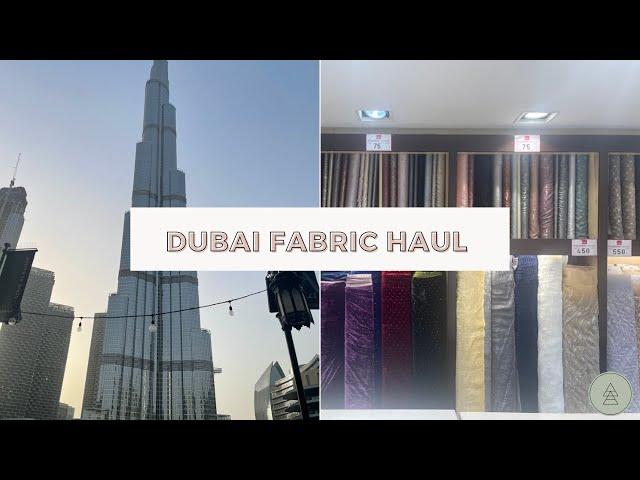 I went Fabric shopping in Dubai!!