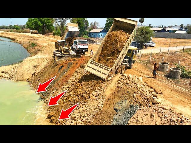 Excellent Nearly Final ,EP 66 ! Equipment Machinery Dozer Push Soil ,Truck Spreading for Resize Road