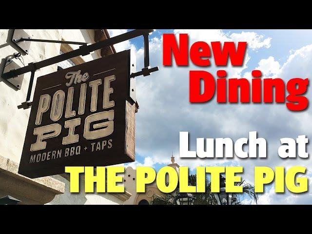 Lunch at The Polite Pig | Disney Springs