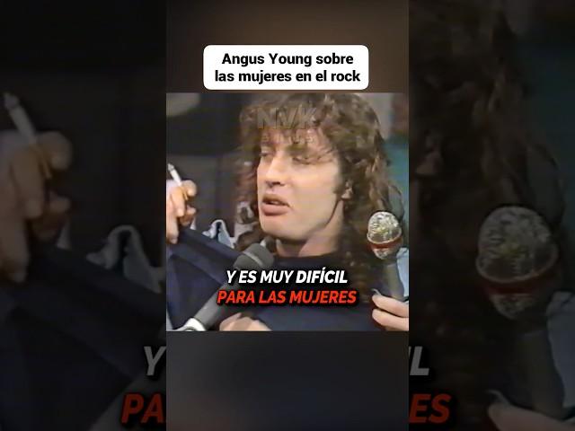 AC/DC Angus Young y la FALTA DE MUJERES en el ROCK