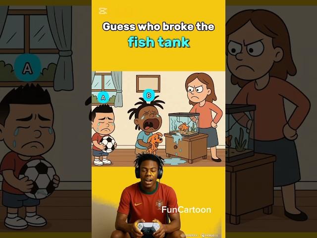 Who Broke The fish Tank? Speed vs Ronaldo #riddlewar #viralviews #game #puzzle #quiz #footballmeme
