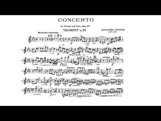 A F Goedicke: Trumpet Concerto (Timofei Dokshizer, trumpet)