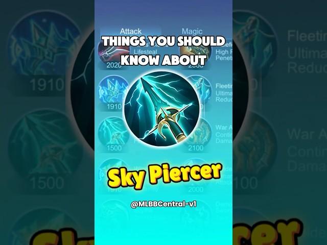 Things You Should Know About Sky Piercer | MLBB Item Guide