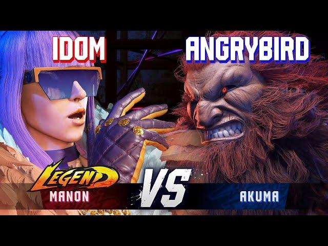 SF6 ▰ IDOM (Manon) vs ANGRYBIRD (Akuma) ▰ High Level Gameplay