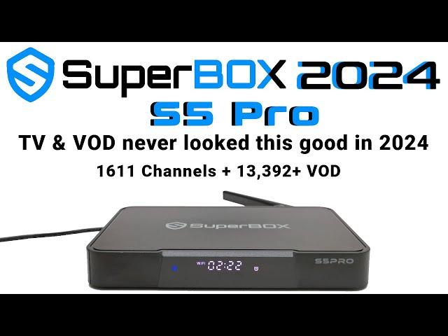 SuperBox S5 Pro Live TV Android 12 TV Box - New 2024 Edition