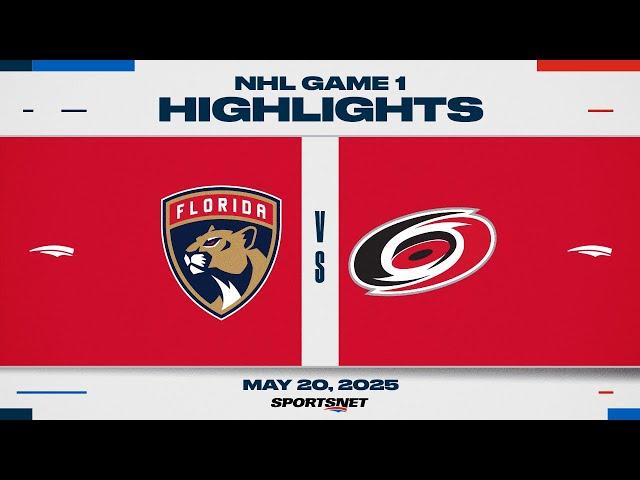 NHL Game 1 Highlights | Panthers vs. Hurricanes - May 20, 2025