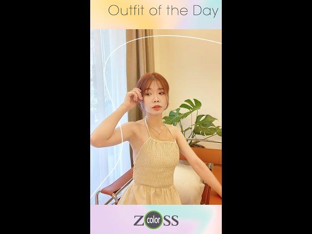 #ZOSS Outfit of the Day_海島穿搭風x歐美盤髮造型