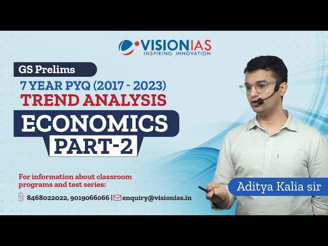 GS Prelims 7 Year PYQ (2017 - 2023) Trend Analysis | Economics | Part 2