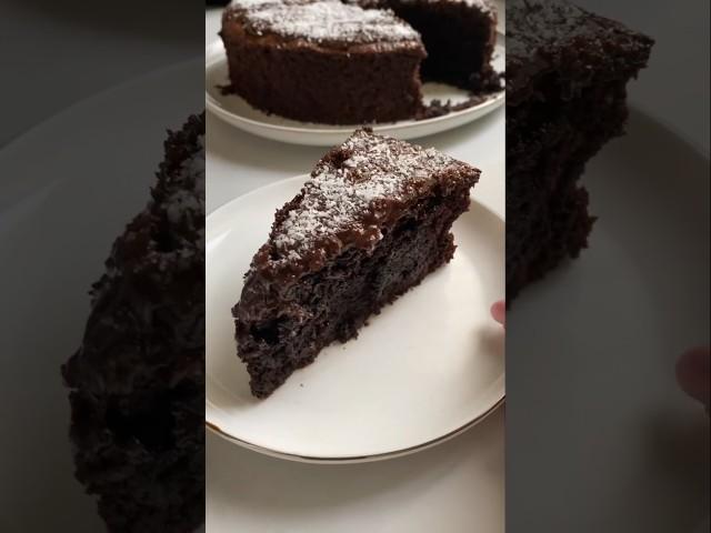 Amazing Flourless Double Chocolate Coconut Cake  #chocolate #coconut #glutenfree #foodshorts