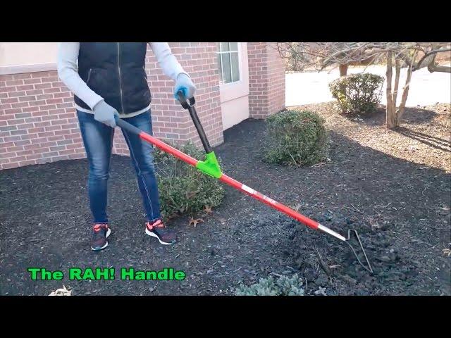 The RAH! Handle Back-Saving Ergonomic Grip for Shovels and Other Tools