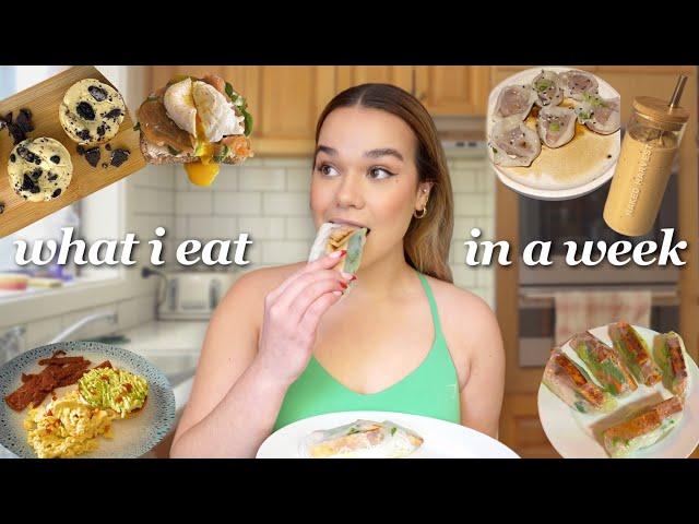 WHAT I EAT IN A WEEK *realistic, no restrictions*