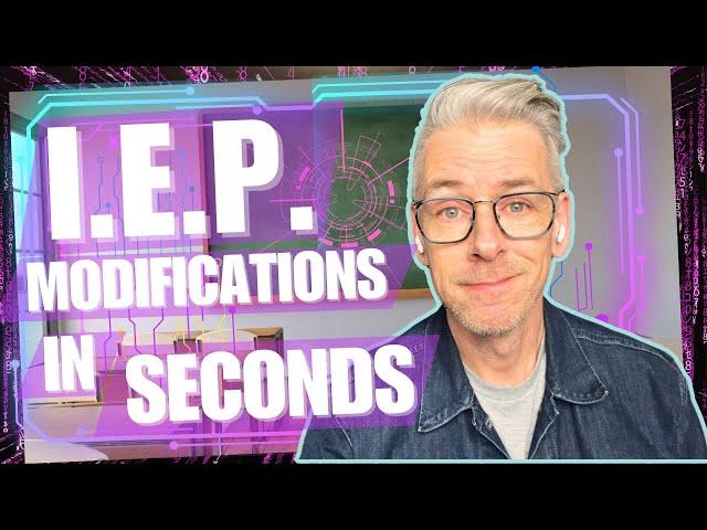 IEP Modifications in SECONDS?! AI Makes It EASY! 