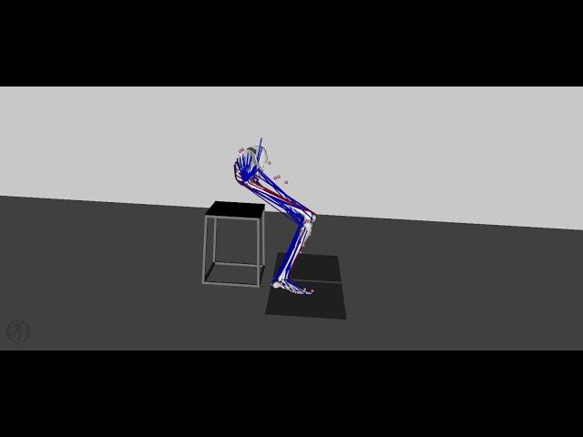 Simulation of rising from a chair using OpenSim