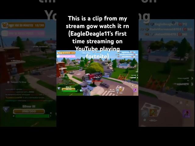 Clip from my stream EagleDeagle11’s first time streaming on youtube#fypシ゚viral #fortnite #subscribe