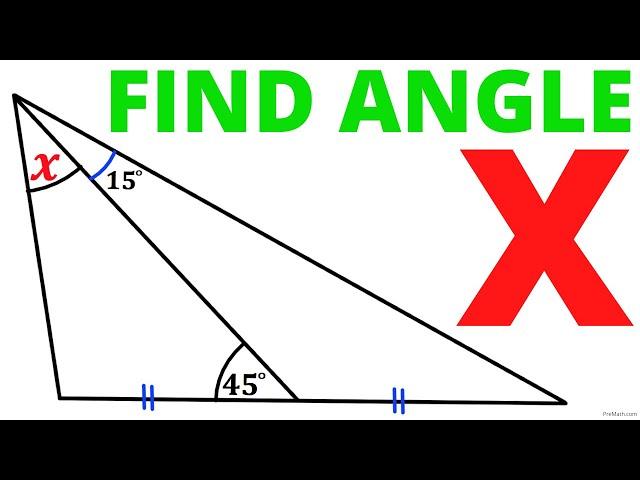 Can You Find Angle X? | Geometry Challenge!