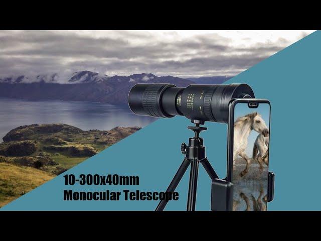 10-300x40mm Monocular Telescope. 14.75km