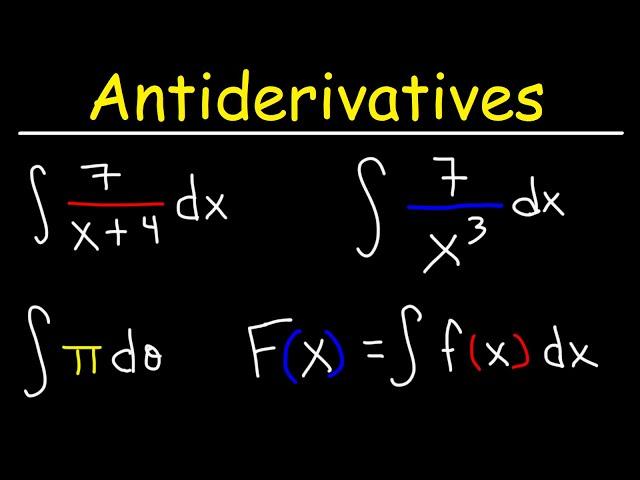 Antiderivatives