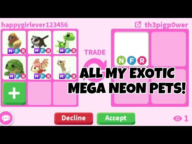 HELP! Should I TRADE ALL MY HIGH  DEMAND EXOTIC MEGA NEON PETS For This VERY OLD HIGH VALUE PET?!