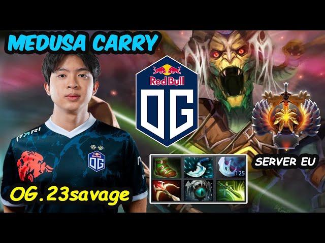 OG.23savage [Medusa] Perspective FULLGame feat Yopaj Server EU RANKED Dota 2