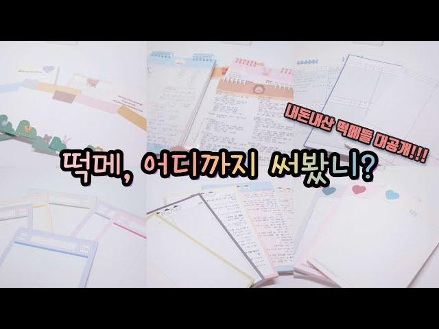 [vlog] 임고생 브이로그 | sub | 떡메, 어디까지 써봤니? | 가지고 있는 떡메 전부 공개 | 떡메 활용해 공부하기 | What do I use when I study?