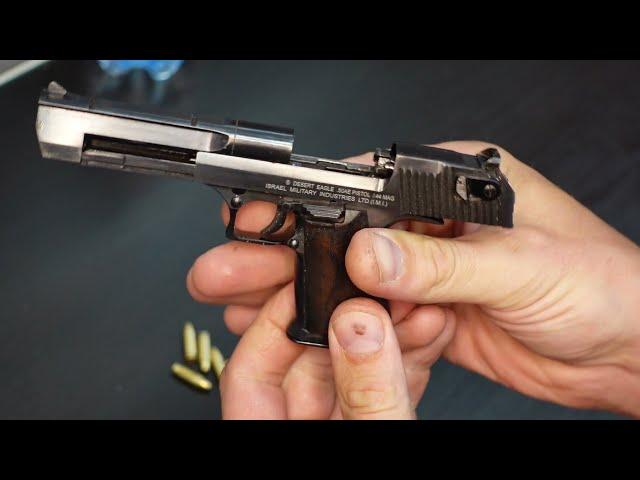 miniature Desert Eagle in1/2 scale semi-auto firing