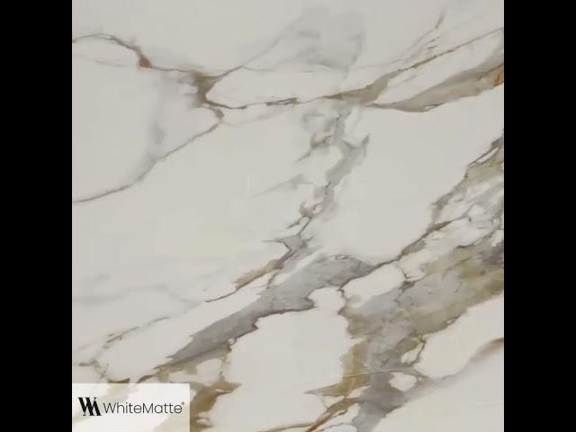 White Matte - Unveiling the Luxury of Calacatta Gold HD Quartz! 