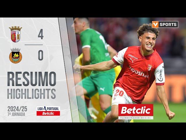 Resumo: Braga 4-0 Rio Ave (Liga 24/25 #7)